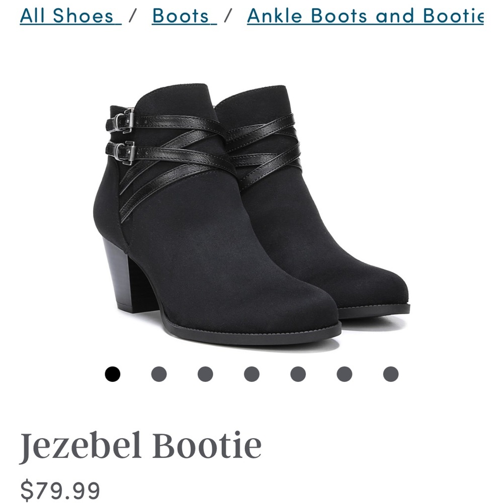 NWT black wide booties